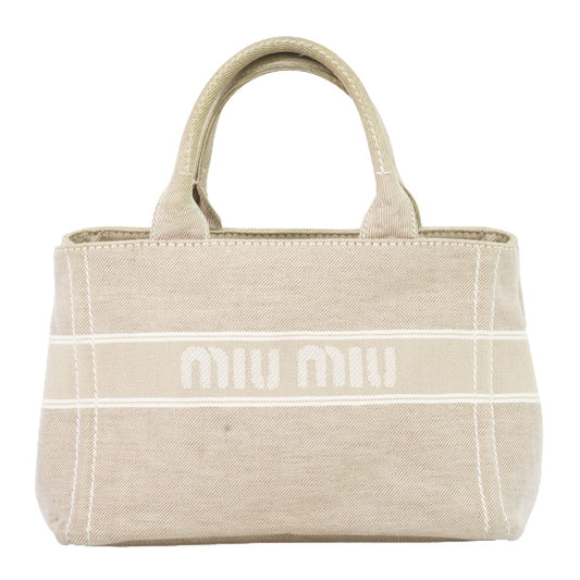 miumiu キャンバス トートバッグ