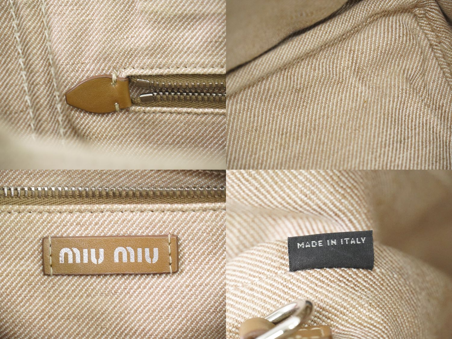 miumiu キャンバス トートバッグ