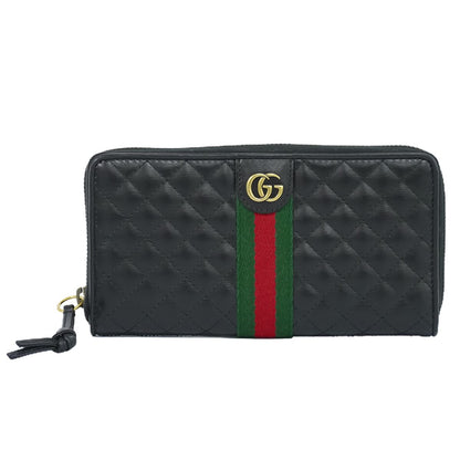 GUCCI シェリーライン ダブルG ラウンドファスナー 長財布