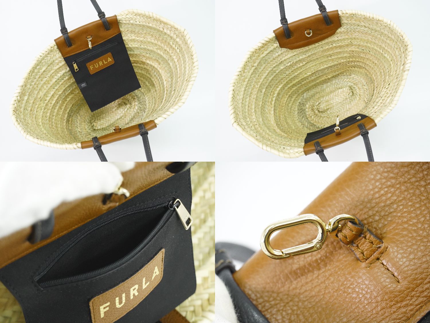 FURLA メラヴィリア カゴバッグ トートバッグ