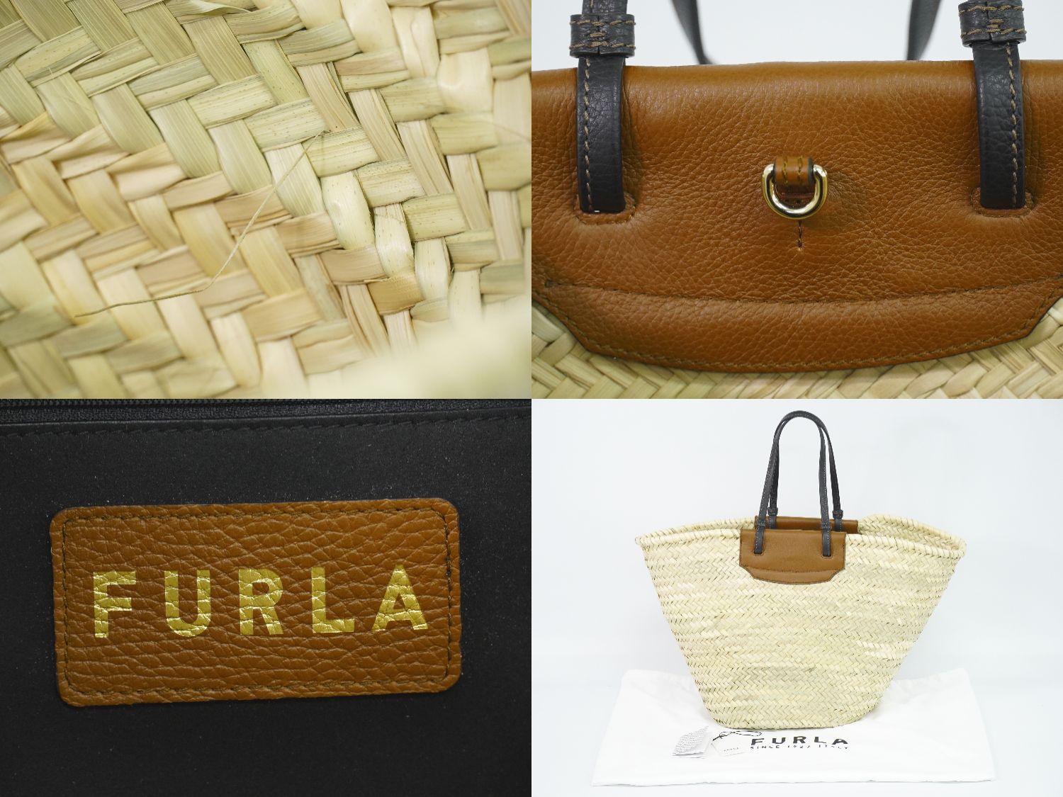 FURLA メラヴィリア カゴバッグ トートバッグ