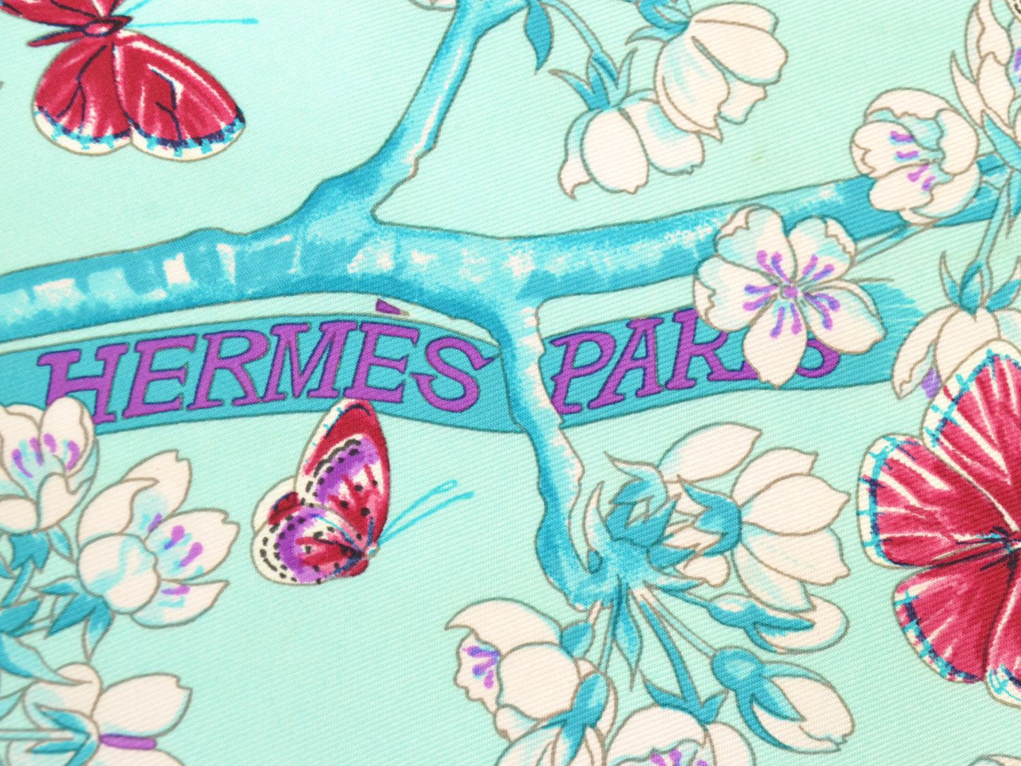 HERMES スカーフカレ カレ90 Vol Amoureux des Azures