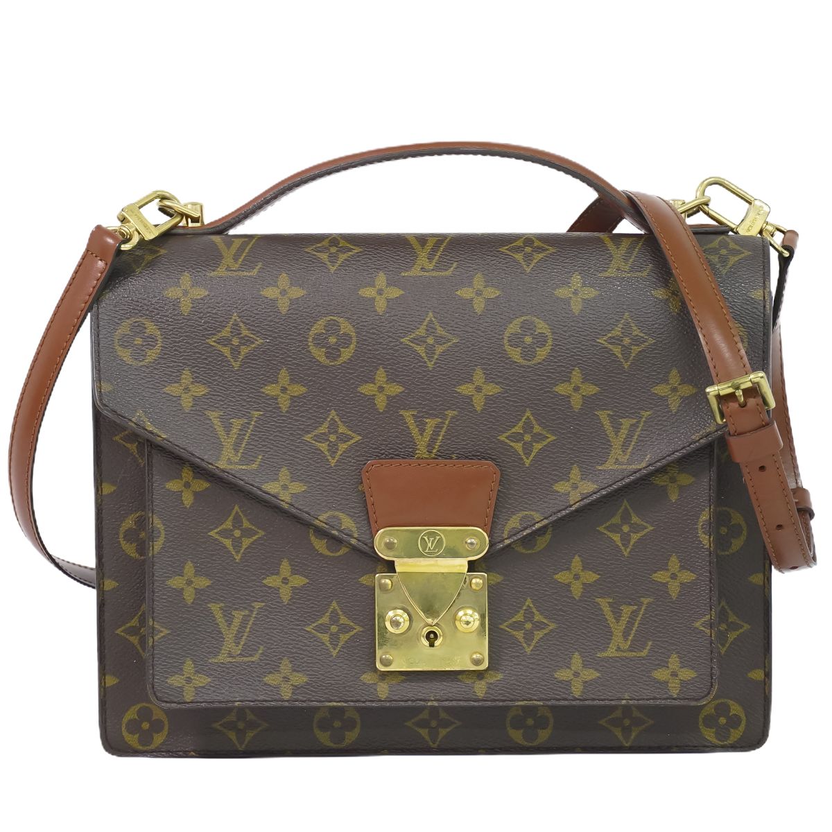 LOUIS VUITTON LV モンソー モノグラム 2WAY ショルダーバッグ M51185