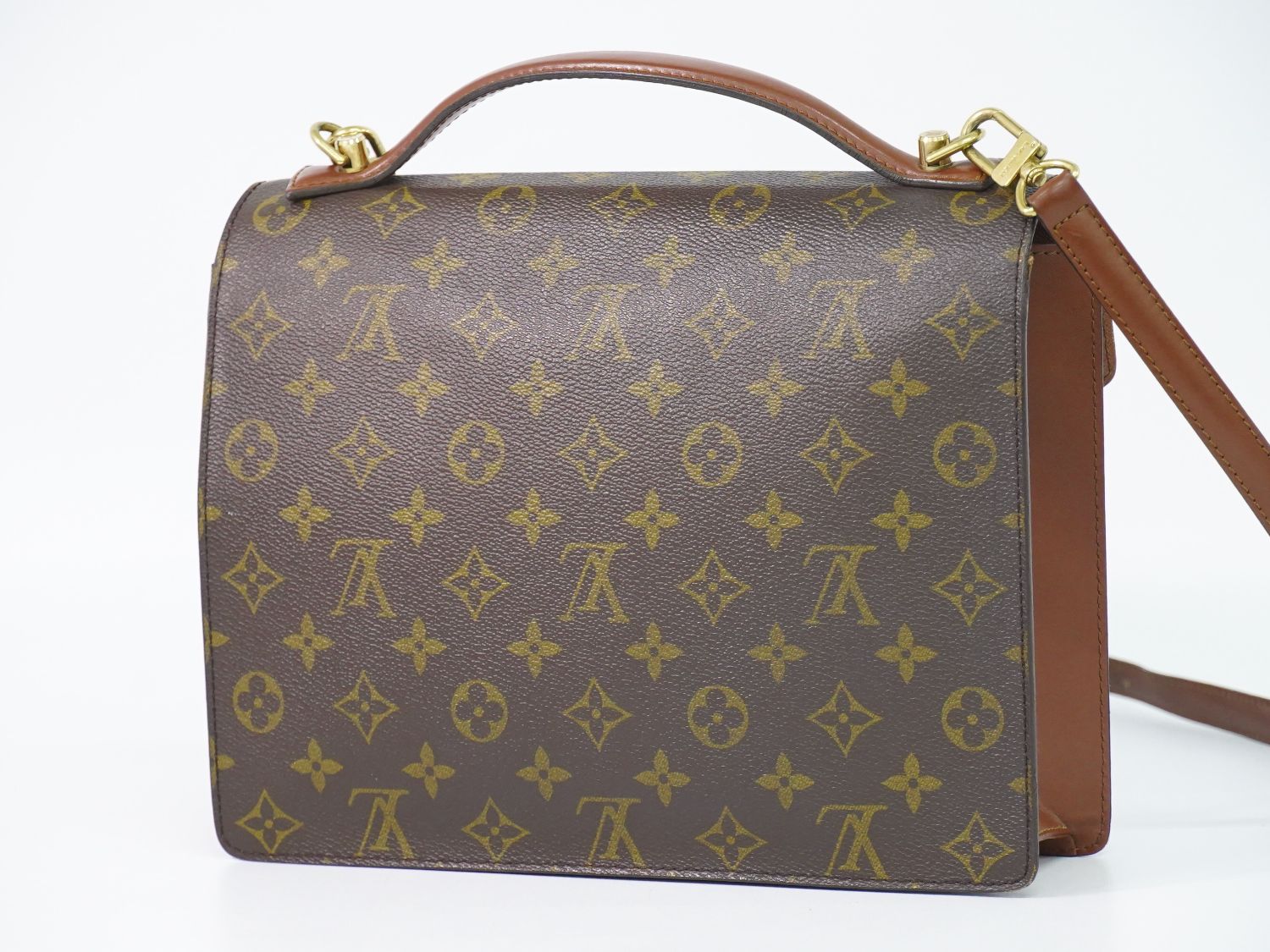 ルイヴィトン LOUIS VUITTON LV モンソー モノグラム 2WAY ショルダーバッグ ハンドバッグ ポシェット ブラウン M51185  Monceau ビトン バッグ – BRAND BOX by HIRAKOBA