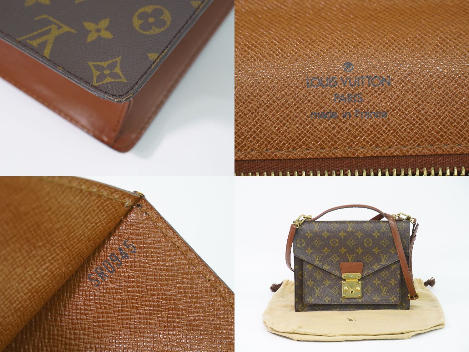 LOUIS VUITTON LV モンソー モノグラム 2WAY ショルダーバッグ M51185