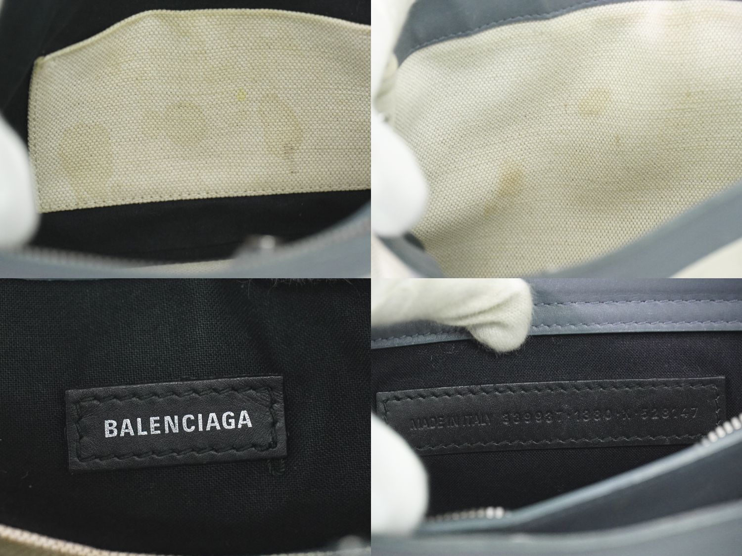 BALENCIAGA ネイビー ポシェット 2WAY ショルダーバッグ 339937