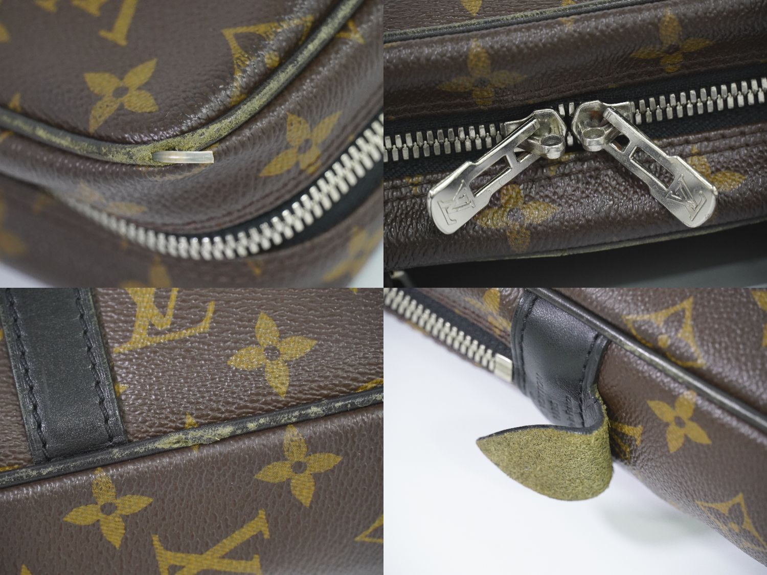 LOUIS VUITTON LV ポルトドキュマン ヴォワヤージュ モノグラム マカサー M40225