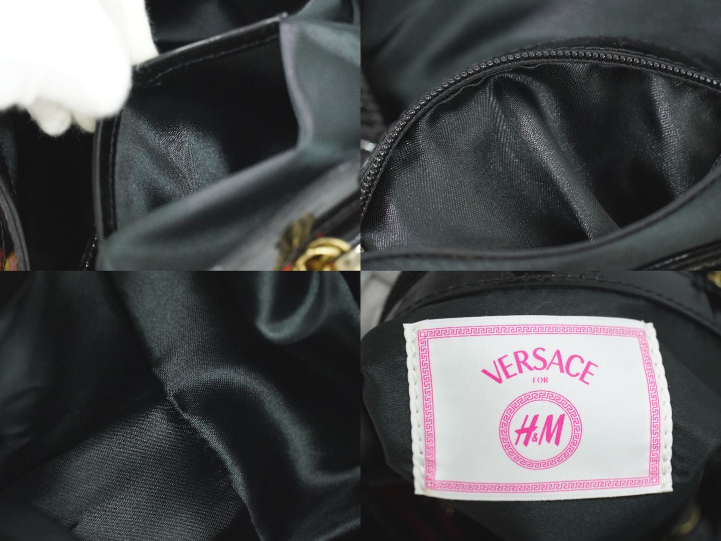 VERSACE for H&M アニマル柄 チェーン ハンドバッグ