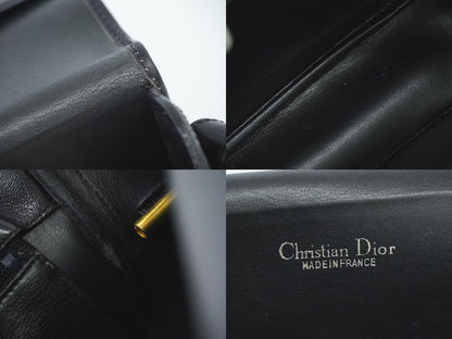 Christian Dior レザー ショルダーバッグ