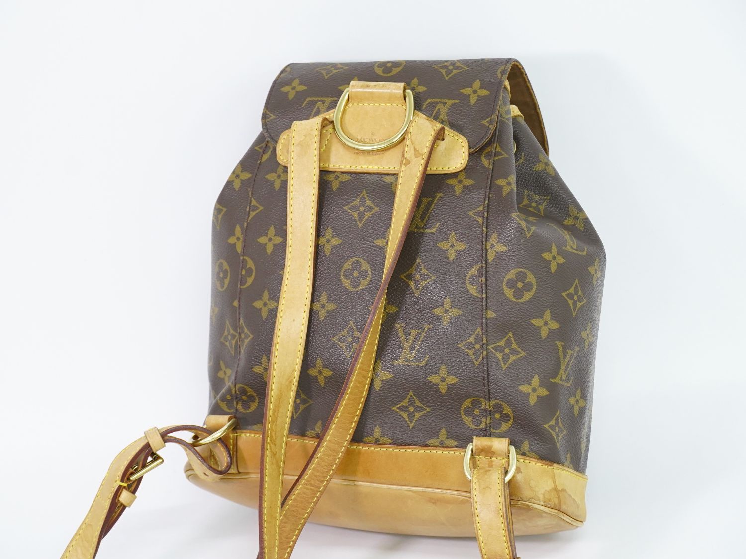 ルイヴィトン LOUIS VUITTON LV モンスリ MM リュックサック バックパック モノグラム ブラウン M51136 Montsouris  ビトン バッグ – BRAND BOX by HIRAKOBA