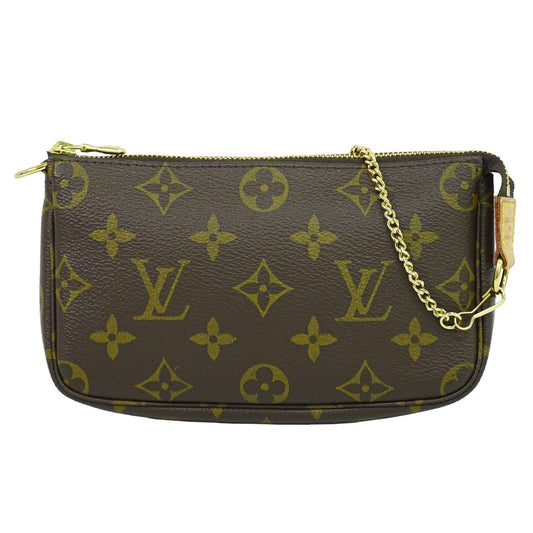 LOUIS VUITTON バケット モノグラム 付属ポーチ ブラウン