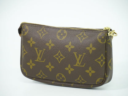LOUIS VUITTON バケット モノグラム 付属ポーチ ブラウン