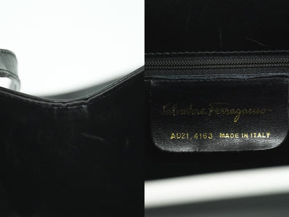 Salvatore Ferragamo ショルダーバッグ ブラック ホワイト