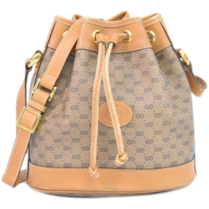 GUCCI オールドグッチ マイクロGG ショルダーバッグ ブラウン