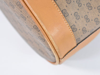 GUCCI オールドグッチ マイクロGG ショルダーバッグ ブラウン