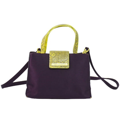BVLGARI 2WAY ショルダーバッグ パープル イエロー