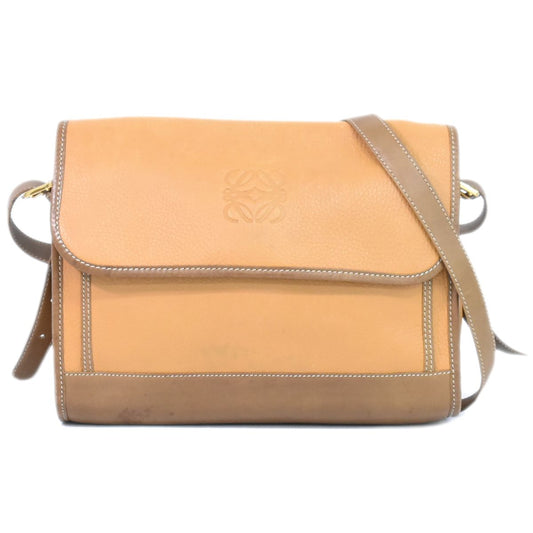 LOEWE アナグラム ショルダーバッグ ベージュ ブラウン
