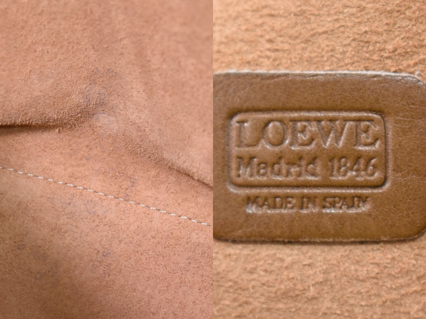 LOEWE アナグラム ショルダーバッグ ベージュ ブラウン