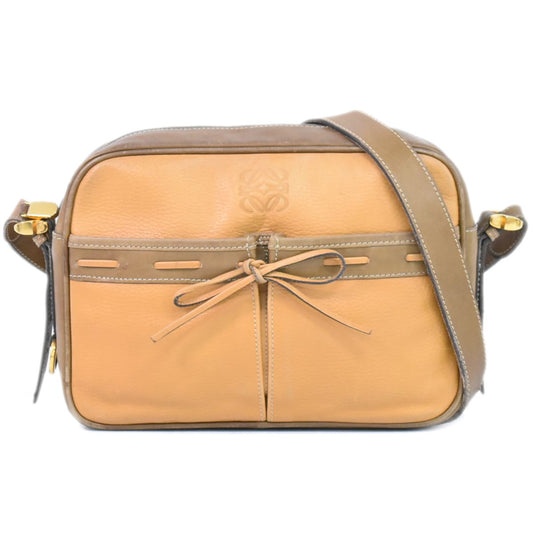 LOEWE アナグラム ショルダーバッグ ベージュ ブラウン