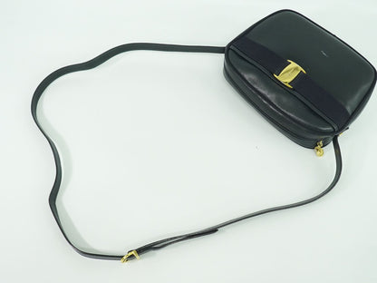 Salvatore Ferragamo ヴァラ ショルダーバッグ ネイビー