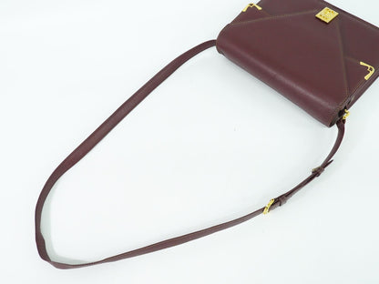 Cartier マストライン ショルダーバッグ ボルドー