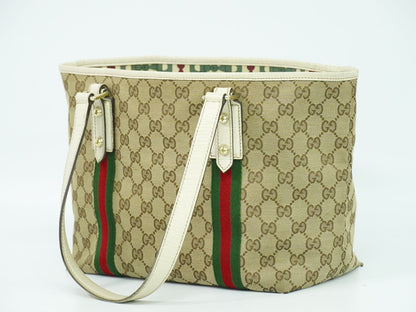 GUCCI シェリーライン トートバッグ ベージュ 137396