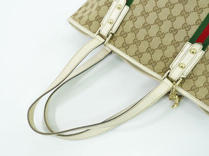 GUCCI シェリーライン トートバッグ ベージュ 137396