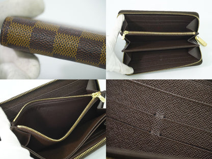 LOUIS VUITTON ジッピーウォレット ダミエ エベヌ 長財布 N60015