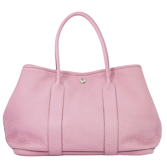 HERMES ガーデンパーティ PM トートバッグ □O刻 ピンク