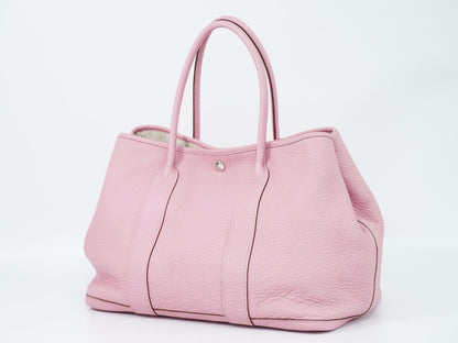 HERMES ガーデンパーティ PM トートバッグ □O刻 ピンク