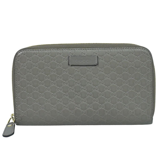GUCCI グッチシマ ロングウォレット グレー 449391