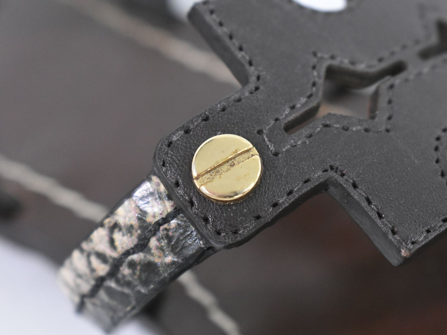 TORY BURCH パイソン柄 トングサンダル 7M ブラウン