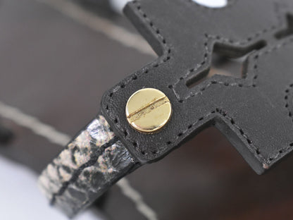 TORY BURCH パイソン柄 トングサンダル 7M ブラウン