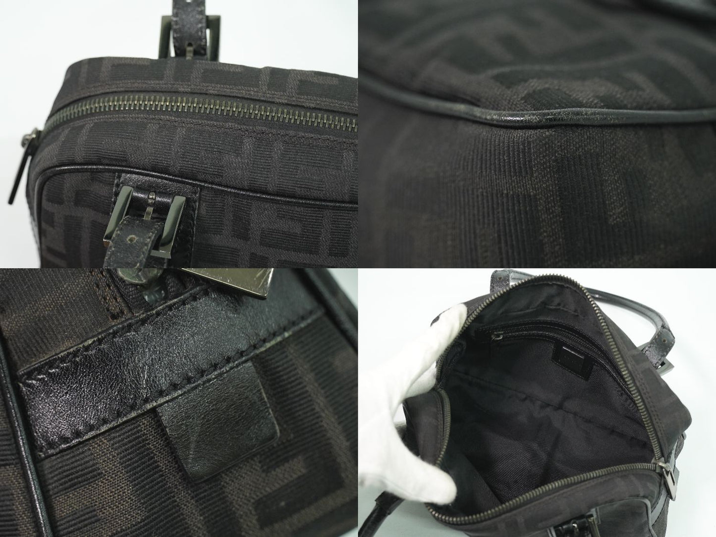 FENDI ズッカ ショルダーバッグ ブラック 8BN004