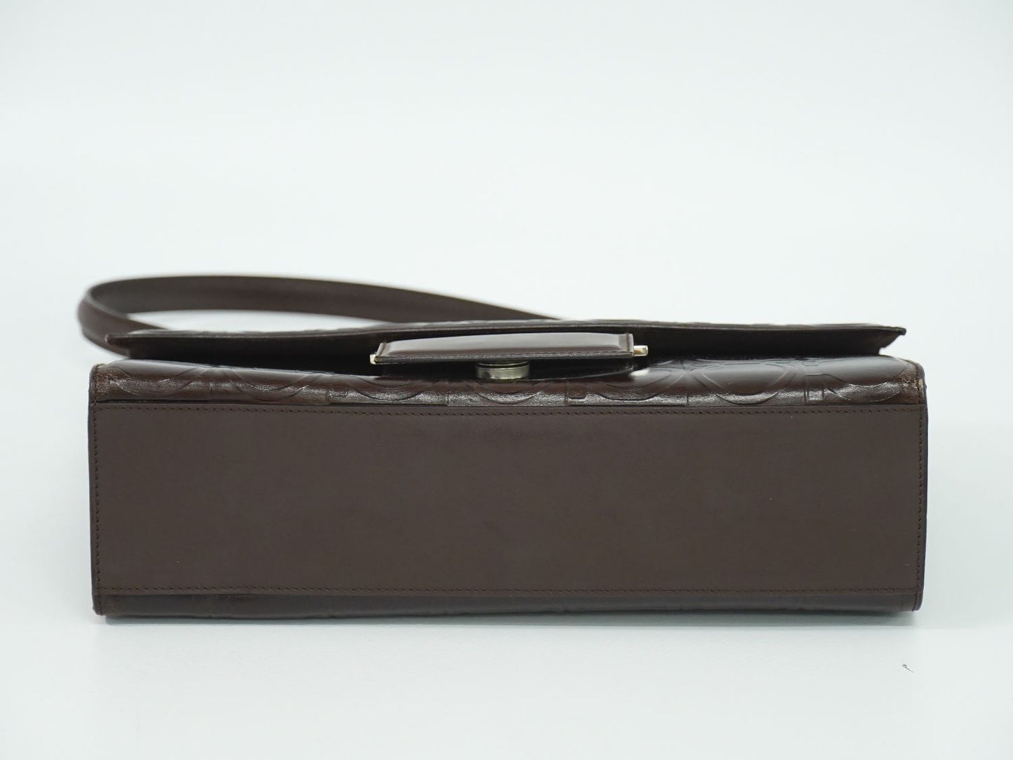 Salvatore Ferragamo ガンチーニ柄 ショルダーバッグ ブラウン