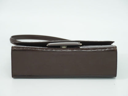 Salvatore Ferragamo ガンチーニ柄 ショルダーバッグ ブラウン