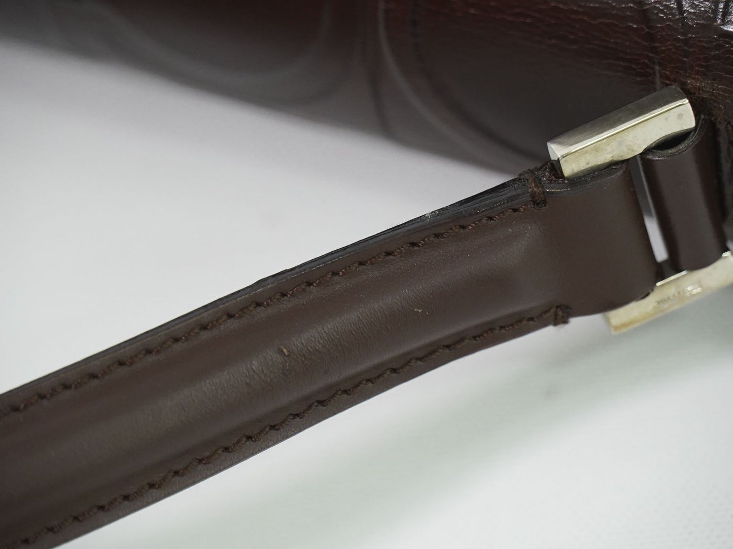 Salvatore Ferragamo ガンチーニ柄 ショルダーバッグ ブラウン