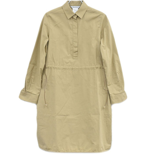 Max Mara コットン ワンピース 長袖 36 ベージュ
