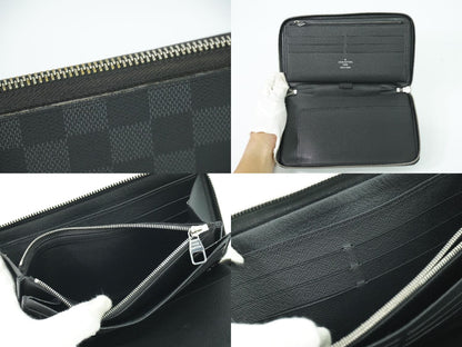 LOUIS VUITTON ジッピー オーガナイザー ダミエ グラフィット 長財布 N63077