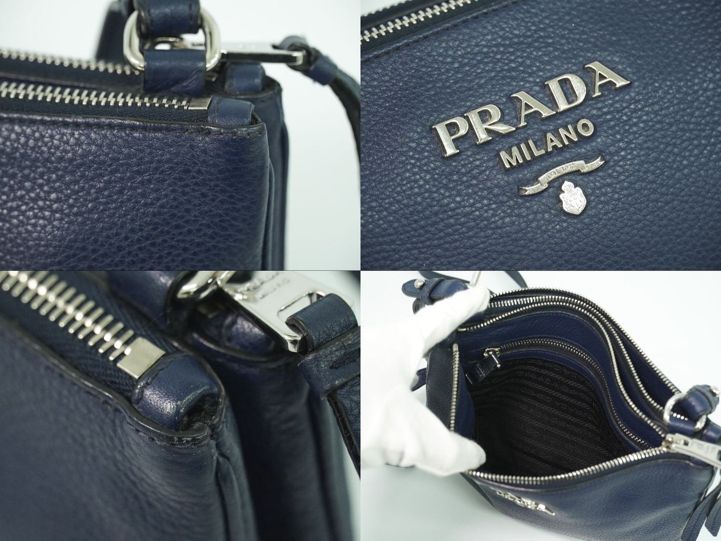 PRADA ショルダーバッグ ネイビー