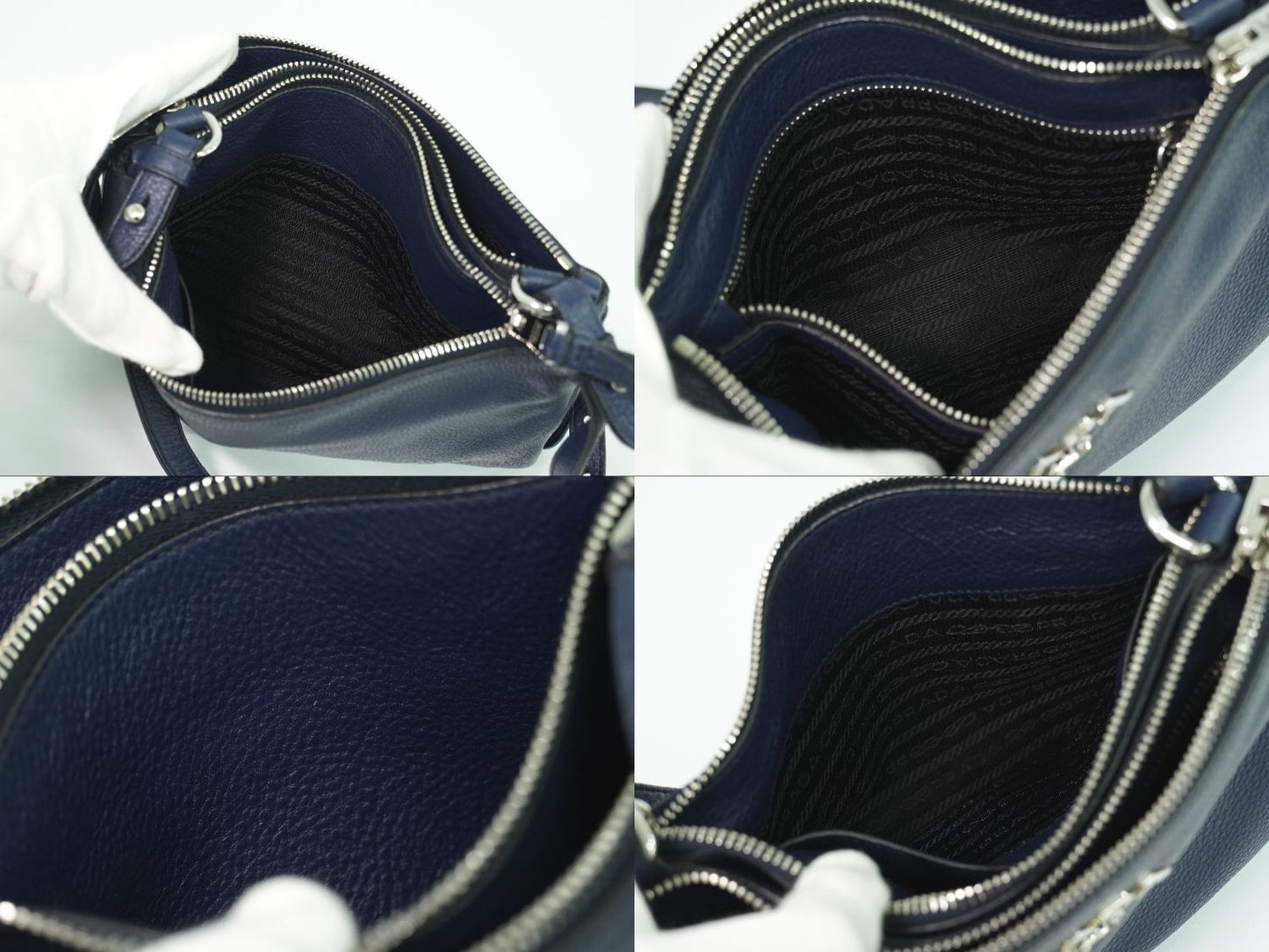 PRADA ショルダーバッグ ネイビー