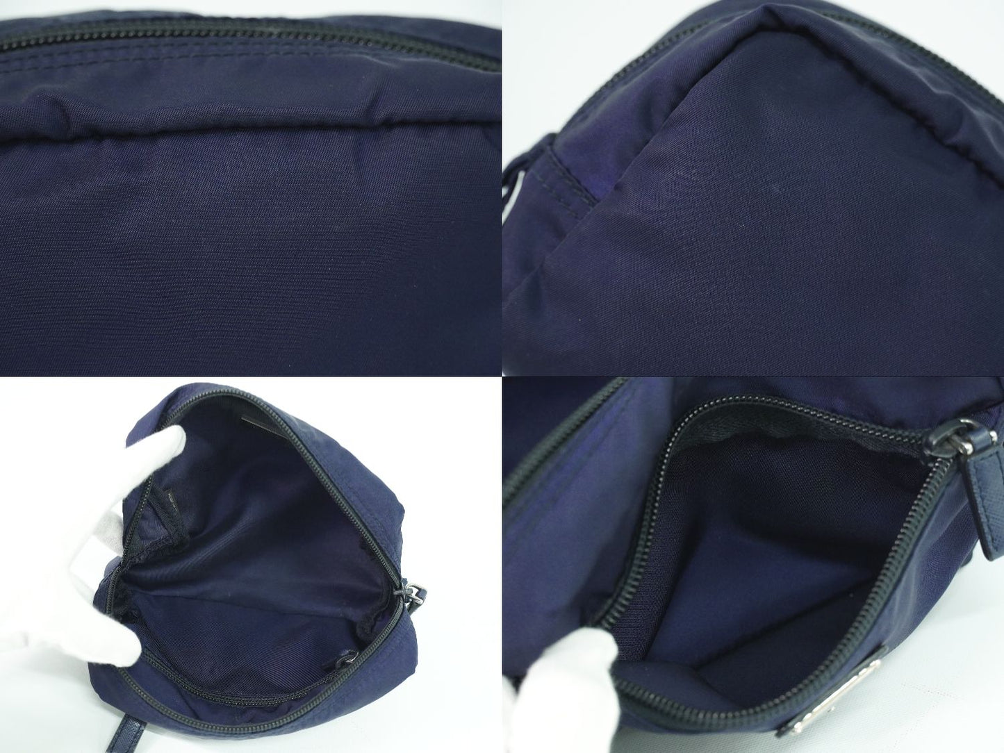 PRADA ポーチ ネイビー