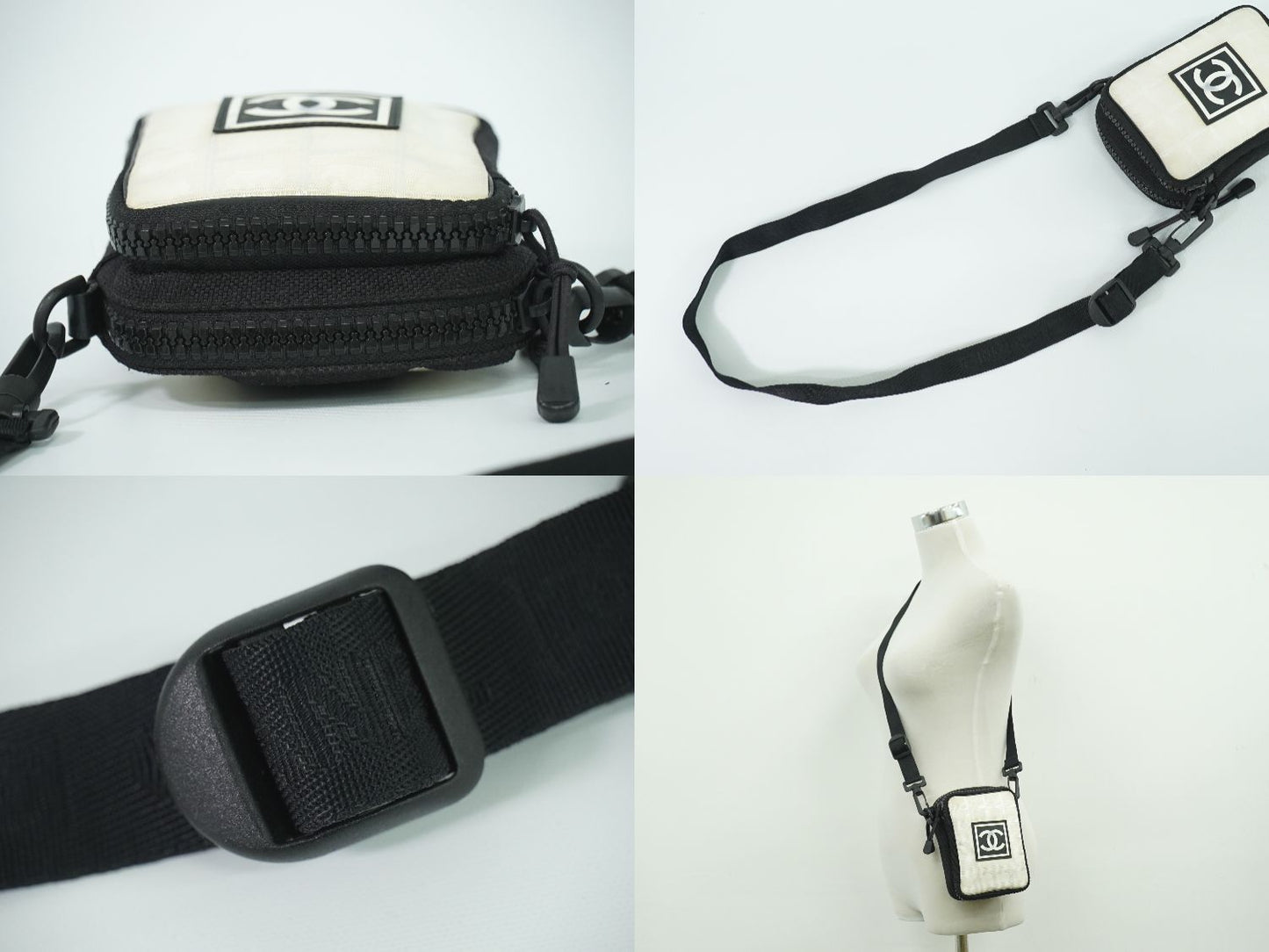 CHANEL ココマーク スポーツライン ショルダーバッグ ブラック ベージュ