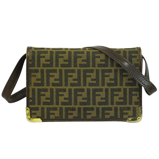 FENDI ズッカ ショルダーバッグ ブラウン