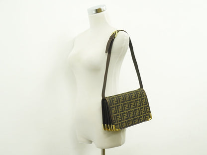 FENDI ズッカ ショルダーバッグ ブラウン