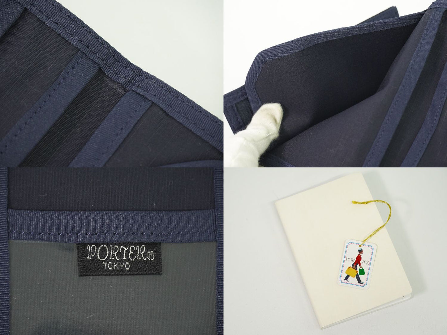 PORTER 手帳カバー ネイビー