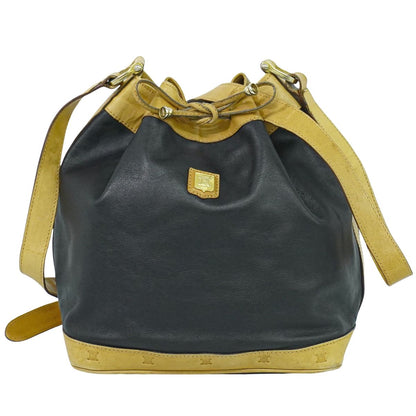 CELINE 巾着 ショルダーバッグ ブラック ベージュ