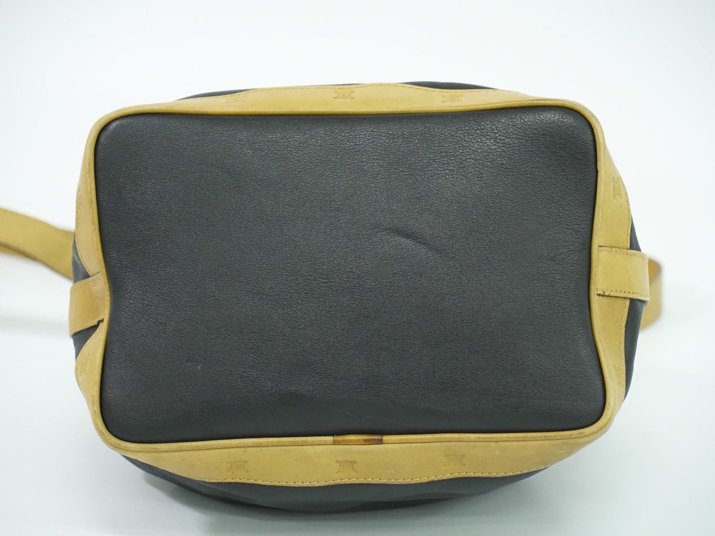 CELINE 巾着 ショルダーバッグ ブラック ベージュ