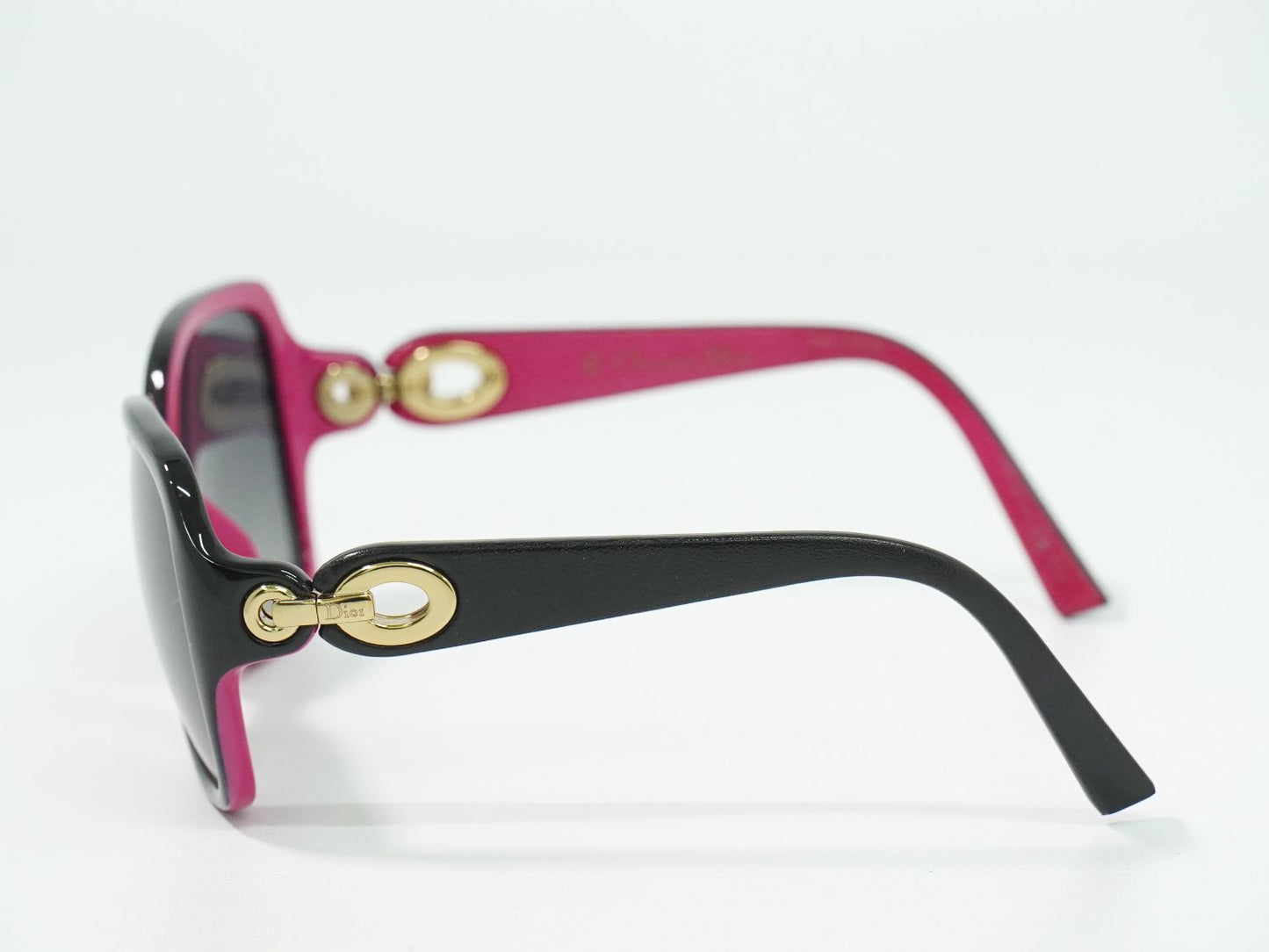 Christian Dior ロゴ サングラス ブラック ピンク
