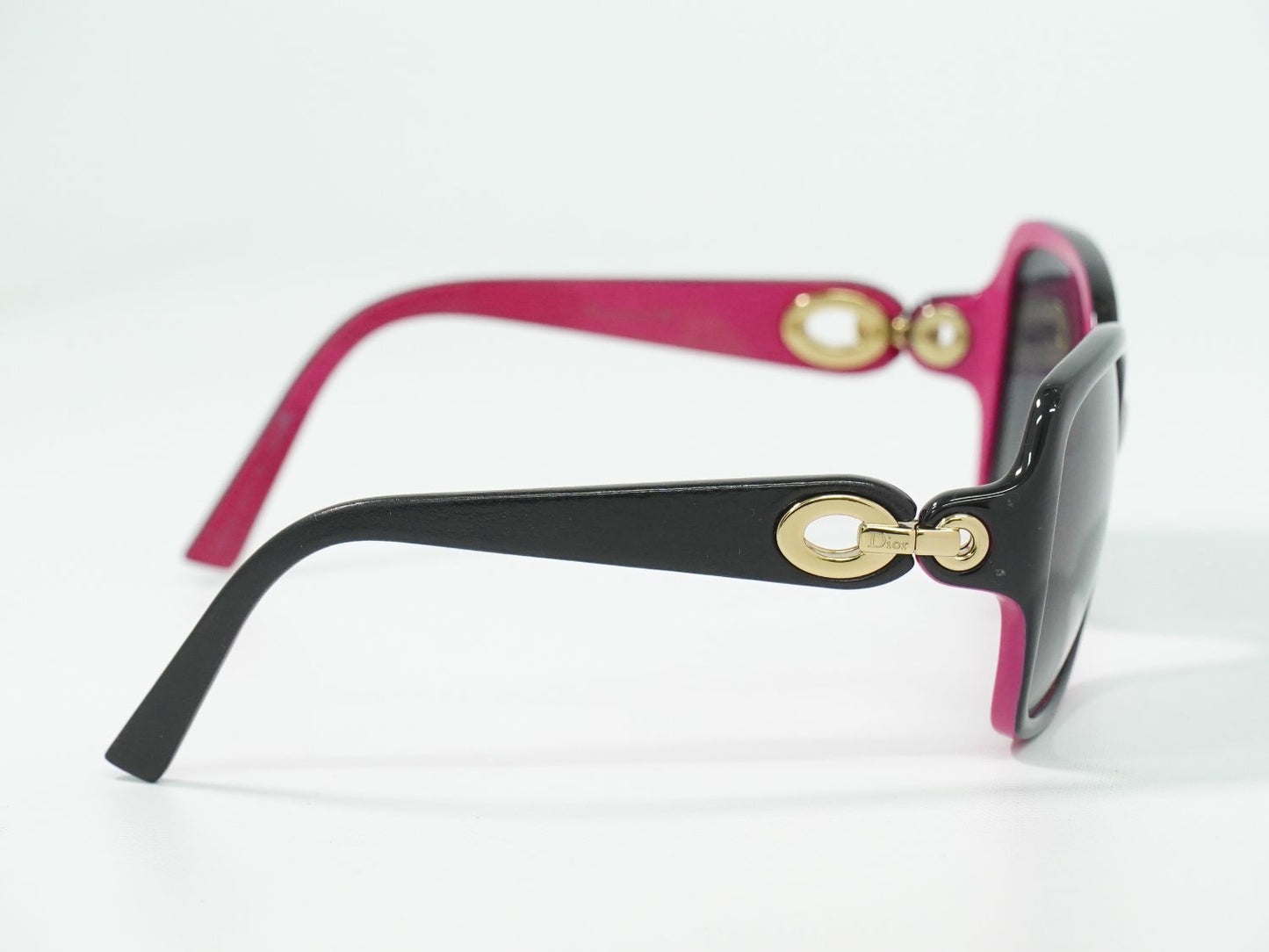 Christian Dior ロゴ サングラス ブラック ピンク